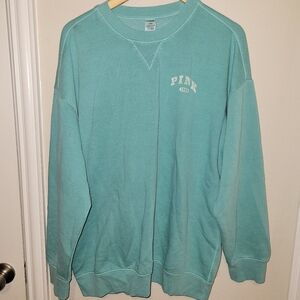 vs Pink Teal Sweatshirt old school style size large
